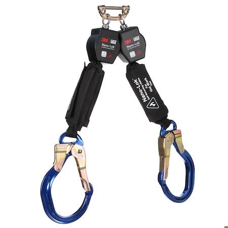 DBI-SALA Self-Retracting Lifeline, 6 ft. Length, Rebar Hook, Aluminum, 2 Leg(s) MPN:3100571