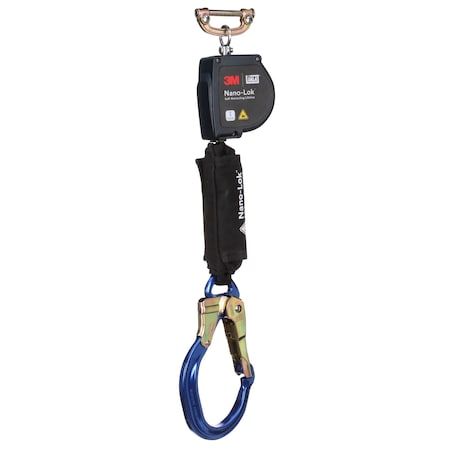 DBI-SALA Self-Retracting Lifeline, 8 ft. Length, Rebar Hook, Steel, 1 Leg(s), 420 lb Weight Capacity MPN:3100576