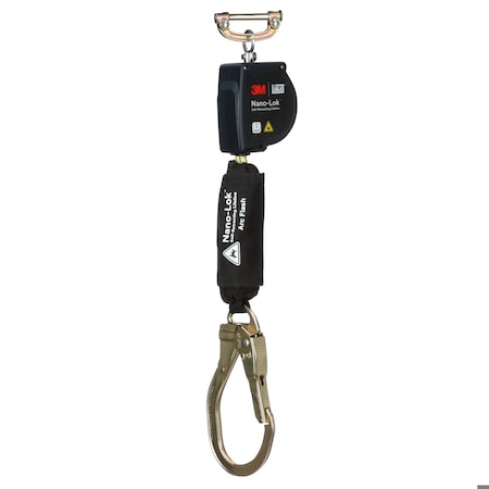 DBI-SALA Self-Retracting Lifeline, 8 ft. Length, Rebar Hook, Aluminum, 1 Leg(s) MPN:3100579
