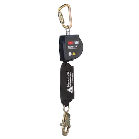 DBI-SALA Self-Retracting Lifeline, 8 ft. Length, Snap Hook, Steel, 1 Leg(s), 420 lb Weight Capacity MPN:3100580