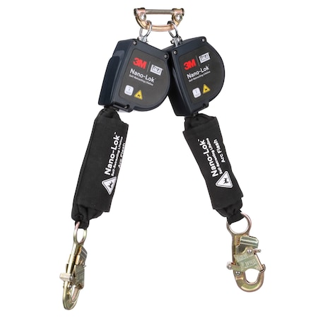 DBI-SALA Self-Retracting Lifeline, 8 ft. Length, Snap Hook, Steel, 2 Leg(s), 420 lb Weight Capacity MPN:3100582