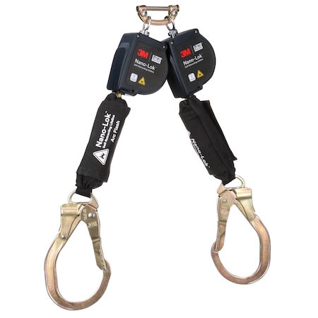 DBI-SALA Self-Retracting Lifeline, 8 ft. Length, Rebar Hook, Aluminum, 2 Leg(s) MPN:3100585