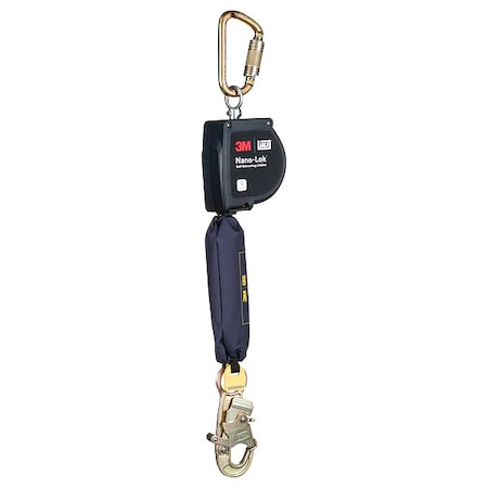 DBI SALA Self Retracting Lifeline, 11 ft Length, Carabiner, Steel, 1 Leg(s), 420 lb Weight Capacity MPN:3100592