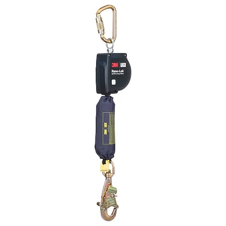 DBI SALA Self Retracting Lifeline, 11 ft Length, Carabiner, Steel, 1 Leg(s), 420 lb Weight Capacity MPN:3100596