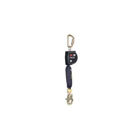 Nano-Lok Self Retracting Lifeline, 9.0 ft Length, Carabiner, Steel, 1 Leg(s), 420 lb Weight Capacity MPN:3100607