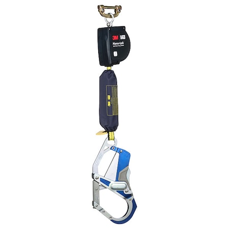 DBI SALA Self Retracting Lifeline, 9 ft. Length, Quick-Connect, Steel, 1 Leg(s) MPN:3100608