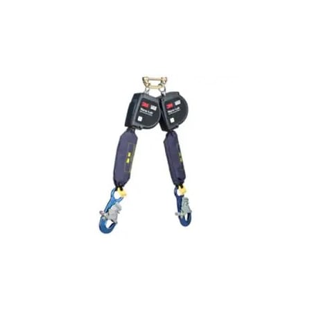 Nano-Lok Self Retracting Lifeline, 11.0 ft Length, Quick-Connect, Steel, 2 Leg(s) MPN:3100611