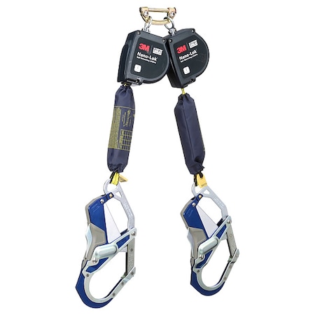 DBI SALA Self Retracting Lifeline, 9 ft. Length, Quick-Connect, Steel, 2 Leg(s) MPN:3100616