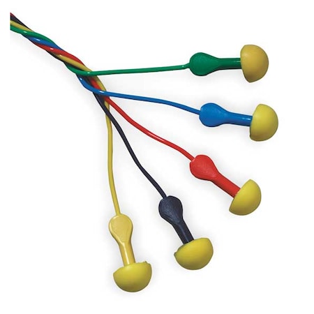 E-A-R EXPRESS Pod Plugs Disposable Corded Ear Plugs, NRR 25 dB, Asst Colors, 100PK MPN:311-1115