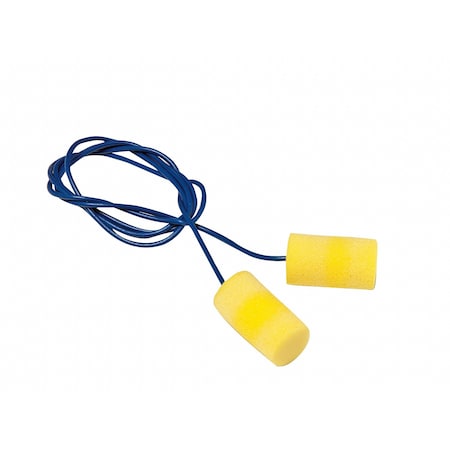 E-A-R Classic Disposable Corded Ear Plugs, Metal Detectable, NRR 33 dB, Yellow, 200PK MPN:311-4101