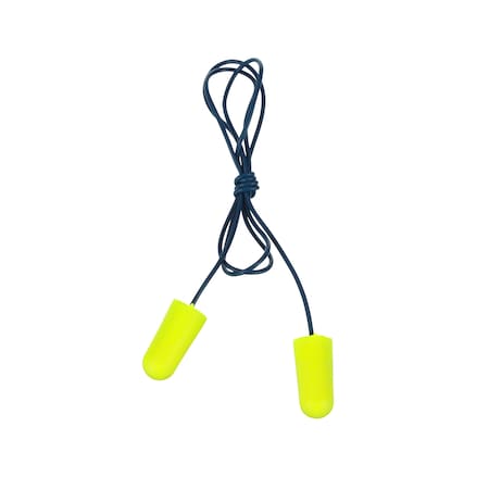 E-A-R Disposable Corded Ear Plugs, Metal Detectable, Bullet Shape, NRR 32 dB, Yellow, 200 PK MPN:311-4106