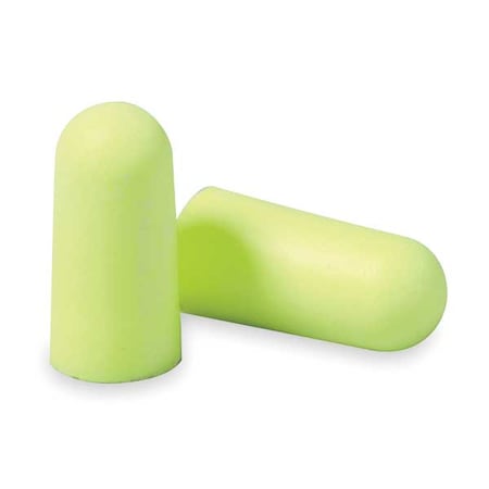E-A-Rsoft Disposable Uncorded Ear Plugs, Medium, Yellow Neons, Bullet Shape, NRR 33 dB, 200PK MPN:312-1250