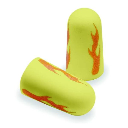 Disposable Uncorded Ear Plugs, E-A-Rsoft Yellow Neons Blasts, Bullet Shape, NRR 33 dB, 200PK MPN:312-1252