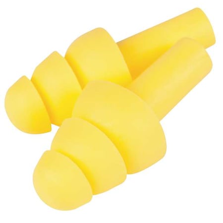 AirSoft Reusable Corded Ear Plugs, Flanged Shape, NRR 27 dB, 100PK MPN:340-4003