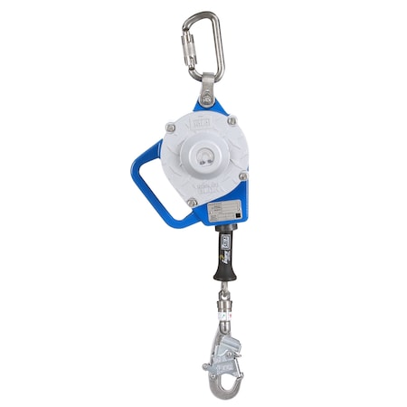 Sealed-Blok Self Retracting Lifeline, 15 ft Length, Carabiner, Stainless Steel, 1 Leg(s) MPN:3400131