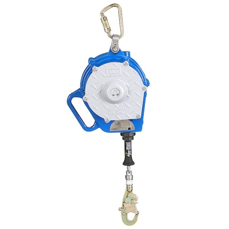 Sealed-Blok Self Retracting Lifeline, 50 ft. Length, Swivel Snap Hook, 1 Leg(s) MPN:3400135