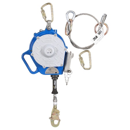 Sealed-Blok Self Retracting Lifeline, 50 ft. Length, Swivel Snap Hook, 1 Leg(s) MPN:3400150