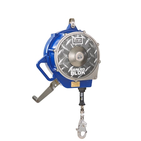 Sealed-Blok Self-Retracting Lifeline, 130 ft. Length, Swivel Snap Hook, 1 Leg(s) MPN:3400170