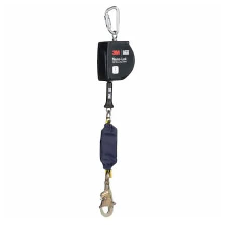 Nano-Lok Self-Retracting Lifeline, 15 ft. Length, Swivel Snap Hook, 1 Leg(s), 420 lb Weight Capacity MPN:3500090