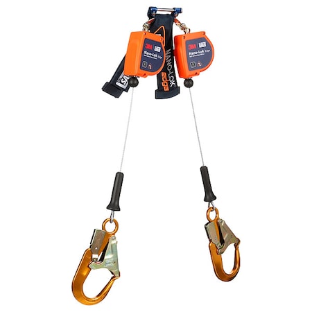 DBI SALA Self Retracting Lifeline, 8 ft. Length, Quick-Connect, Aluminum, 2 Leg(s) MPN:3500280