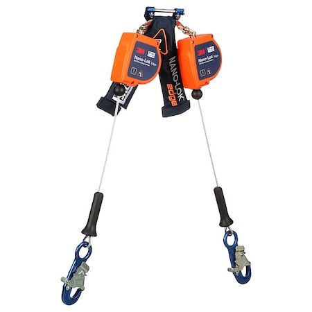 DBI SALA Self Retracting Lifeline, 8 ft. Length, Quick-Connect, Steel, 2 Leg(s) MPN:3500285