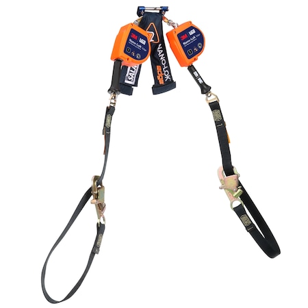 DBI-SALA Nano-Lok Self-Retracting Lifeline, 50 in Length, Snap Hook, Steel, 2 Leg(s) MPN:3500287
