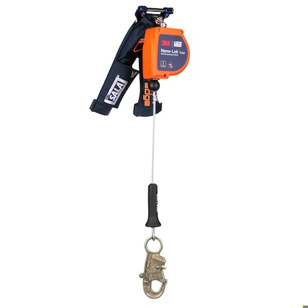 Nano-Lok Edge Self-Retracting Lifeline, 8 ft. Length, Quick-Connect, Steel, 1 Leg(s) MPN:3500288
