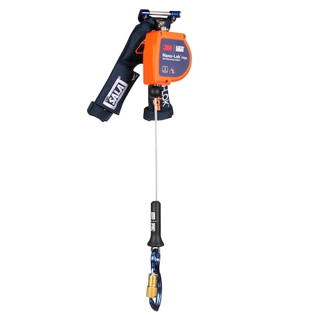 Nano-Lok Edge Self-Retracting Lifeline, 8 ft. Length, Quick-Connect, Steel, 1 Leg(s) MPN:3500289