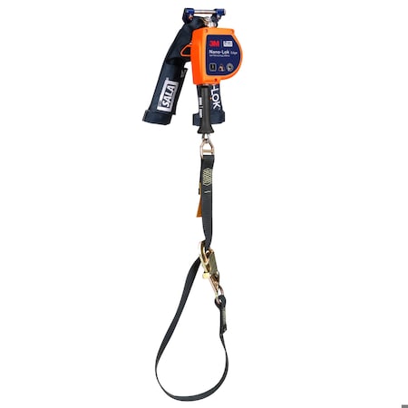DBI-SALA Nano-Lok Self-Retracting Lifeline, 50 in Length, Snap Hook, Steel, 1 Leg(s) MPN:3500297