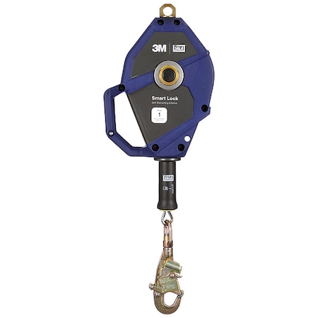 Smart Lock Self-Retracting Lifeline, 20 ft Length, Swivel Snap Hook, Steel, 1 Leg(s) MPN:3503872