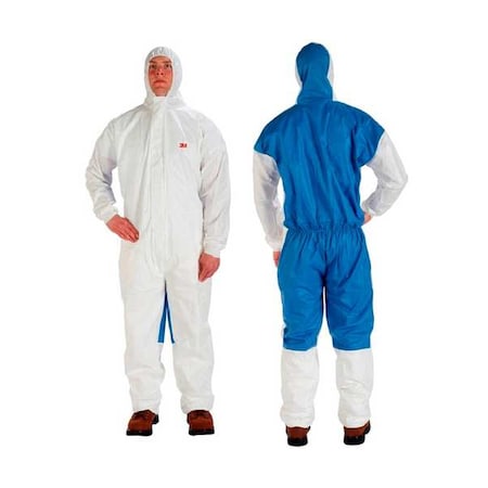 Protective Coverall, XL, Blue/White, SMS MPN:4535-XL