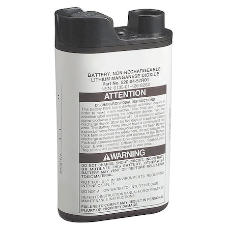 Battery Pack, Black, Lithium MPN:520-04-57R01
