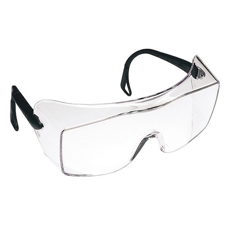 Reader Safety Glasses, Black Wraparound Frame, Anti-Fog Coating, M MPN:62226