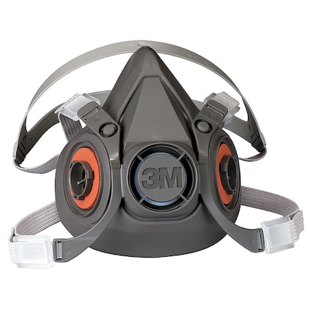 Half Facepiece Reusable Respirator, 6000 Series, Thermoplastic Elastomer, Size Large MPN:6300