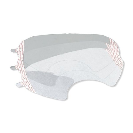 Lens Covers, Polyester Film, Attach to PAPR Faceshield, 1 in H x 8.5 in W, 100 PK MPN:6885