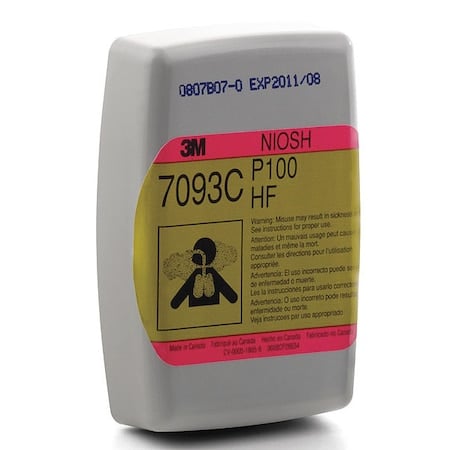 Hydrogen Fluoride Cartridge/Filter, Magenta/Olive, Bayonet MPN:7093CB