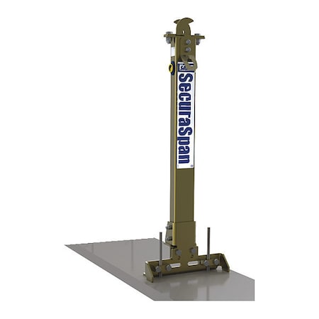 SecuraSpan Stanchion, Rebar Stud Securaspan, Not Applicable Length, 310 lb Weight Capacity MPN:7400215