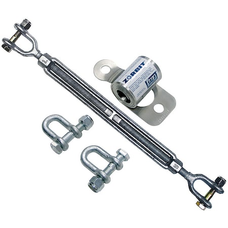 Zorbit Energy Absorber, Single Span, Not Applicable Length, 310 lb Weight Capacity MPN:7401032
