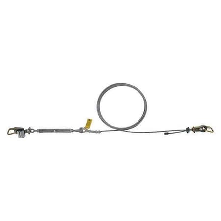SecuraSpan Lifeline, Single/Multi Span, 60 ft Length, 310 lb Weight Capacity MPN:7403060