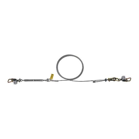 SecuraSpan Securaspan Component, 260 ft Length, Carabiner, 310 lb Weight Capacity MPN:7403260