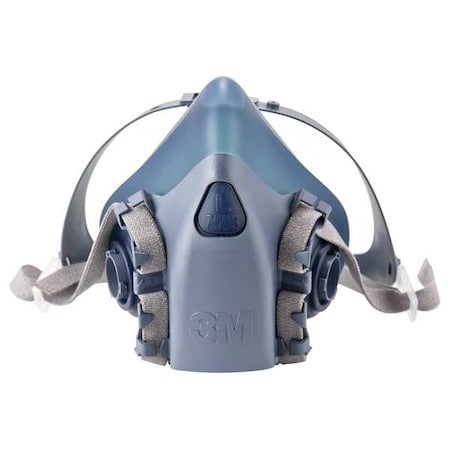 Half Facepiece Reusable Respirator, 7500 Series, Silicone, Size Large MPN:7503