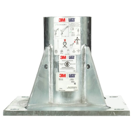 Davit Base, Steel, 12 in W MPN:8000095