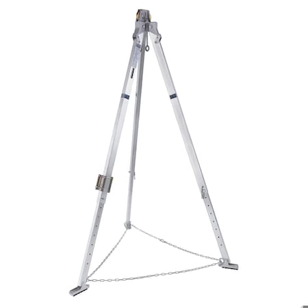 Confined Space Tripod, Silver, 9 ft H MPN:8000141
