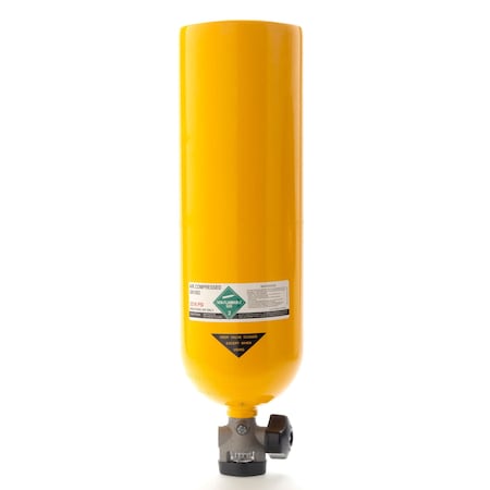 SCBA Cylinder, 2216 psi, Aluminum, Yellow MPN:804101-01