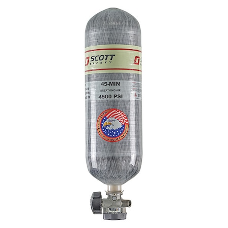 SCBA Cylinder, 4500 psi, 45 min., Filled MPN:804722-35