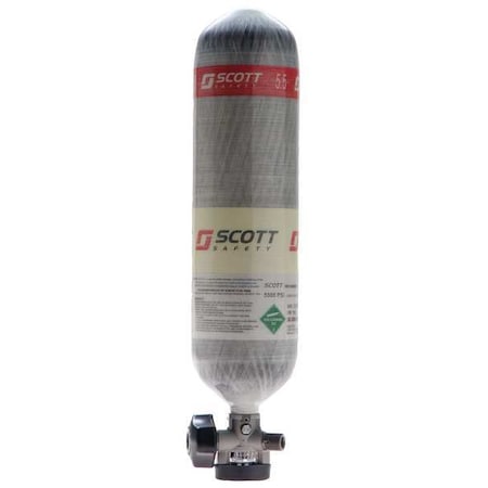 SCBA Cylinder, 4500 psi, Carbon Fiber, Gray MPN:804723-01