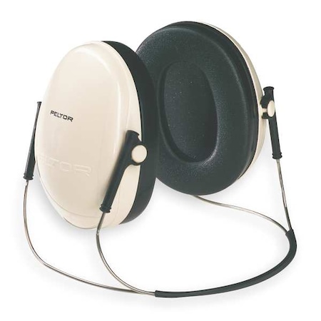 Peltor Optime 95 Behind-the-Neck Ear Muffs, 21 dB NRR, Passive, General Purpose, Black/Beige MPN:8062