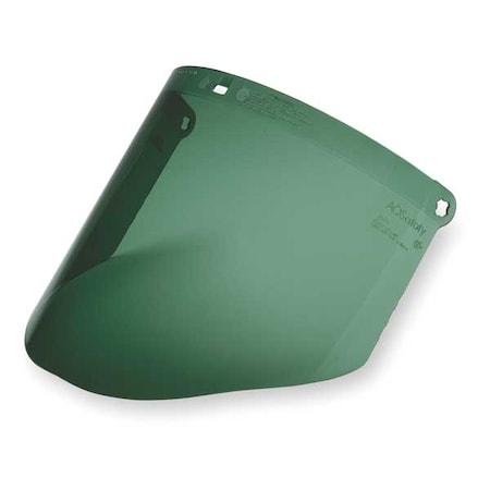 Faceshield Visor, Green Visor, Polycarbonate, Anti-Fog, Anti-Scratch Lens, Medium Green MPN:82601-00000