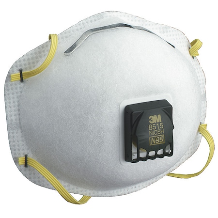 Particulate Welding Respirator, N95, Cool Flow Valve, Molded, Dual Straps, Nose Clip, M, PK 10 MPN:8515