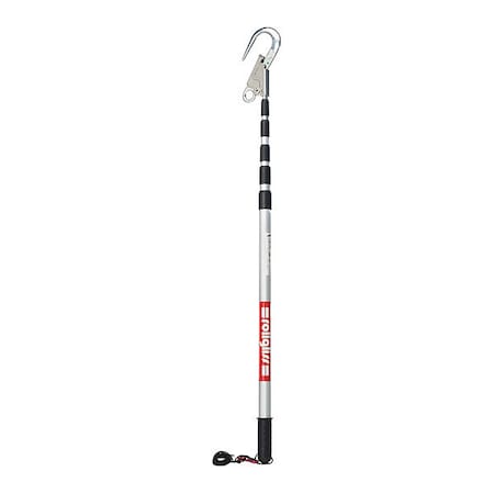 Rollgliss Rescue Pole, Silver and Red, 4 ft. to 16 ft. (1.2 to 4.9 m) MPN:8900298